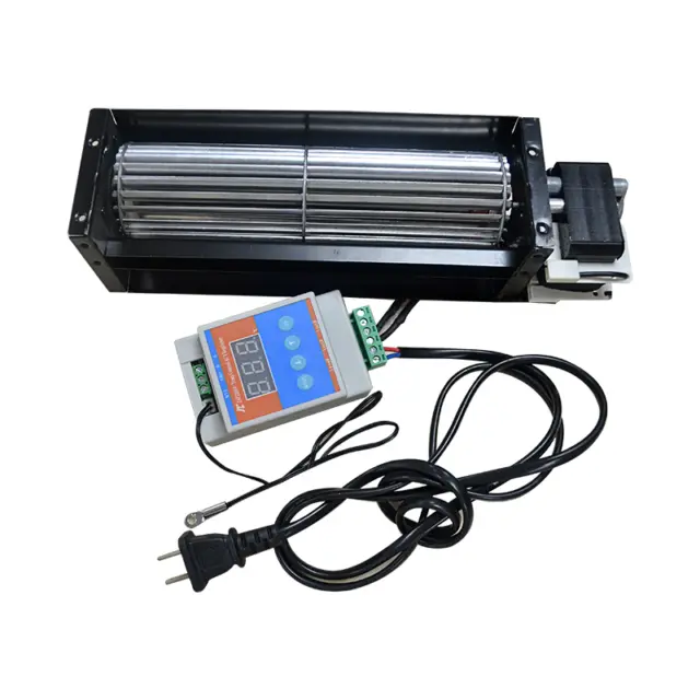 Temperature control cross flow fan